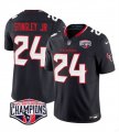 Cheap Men's Houston Texans #24 Derek Stingley Jr. Navy F.U.S.E. 2024 AFC South Division Champions Vapor Limited Stitched Football Jersey