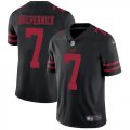 Wholesale Cheap Nike 49ers #7 Colin Kaepernick Black Alternate Men's Stitched NFL Vapor Untouchable Limited Jersey