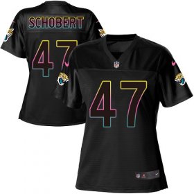 Wholesale Cheap Nike Jaguars #47 Joe Schobert Black Women\'s NFL Fashion Game Jersey