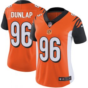 Wholesale Cheap Nike Bengals #96 Carlos Dunlap Orange Alternate Women\'s Stitched NFL Vapor Untouchable Limited Jersey