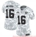 Cheap Women's Las Vegas Raiders #16 Jakobi Meyers 2024 F.U.S.E Arctic Camo Salute To Service Limited Stitched Jersey(Run Small)