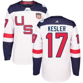 Wholesale Cheap Team USA #17 Ryan Kesler White 2016 World Cup Stitched Youth NHL Jersey