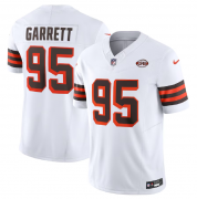 Wholesale Cheap Men's Cleveland Browns #95 Myles Garrett White 2023 F.U.S.E. 1946 Collection Vapor Untouchable Limited Football Stitched Jersey