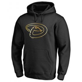 Wholesale Cheap Arizona Diamondbacks Gold Collection Pullover Hoodie Black