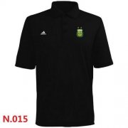 Wholesale Cheap Adidas Argentina 2014 World Soccer Authentic Polo Black