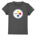 Wholesale Cheap Pittsburgh Steelers Sideline Legend Authentic Logo Youth T-Shirt Dark Grey