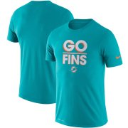 Wholesale Cheap Miami Dolphins Nike Sideline Local Performance T-Shirt Aqua