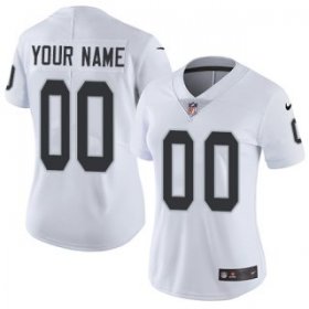 Wholesale Cheap Women\'s Las Vegas Raiders Customized White Stitched Vapor Untouchable Limited Football Jersey