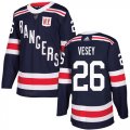 Wholesale Cheap Adidas Rangers #26 Jimmy Vesey Navy Blue Authentic 2018 Winter Classic Stitched Youth NHL Jersey