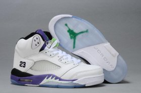 Wholesale Cheap WMS Jordan V Shoes Deep purple/White