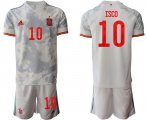 Wholesale Cheap Men 2021 European Cup Spain away white 10 Soccer Jersey1