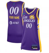 Cheap Women's Los Angeles Sparks Active Player Custom Purple 2021 Explorer Edition Victory Stitched Jersey