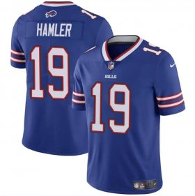 Cheap Men\'s Buffalo Bills #19 KJ Hamler Blue 2024 Vapor Untouchable Limited Stitched Football Jersey