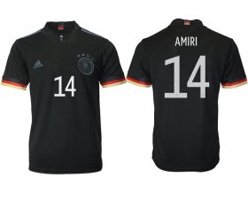 Wholesale Cheap Men 2020-2021 European Cup Germany away aaa version black 14 Adidas Soccer Jerseys