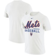 Wholesale Cheap New York Mets Nike Wordmark Practice Performance T-Shirt White