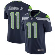 Wholesale Cheap Nike Seahawks #11 Gary Jennings Jr. Steel Blue Team Color Men's Stitched NFL Vapor Untouchable Limited Jersey