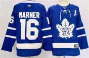 Cheap Men's Toronto Maple Leafs #16 Mitchell Marner Blue 2024-25 Stitched Jersey