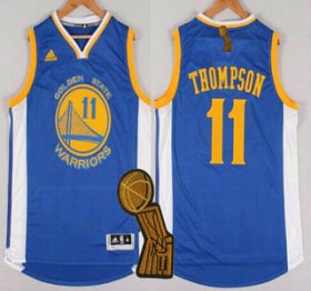 Wholesale Cheap Golden State Warriors #11 Klay Thompson Revolution 30 Swingman 2014 New Blue Jersey