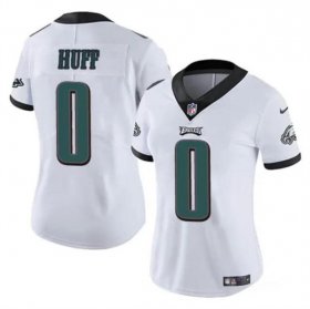 Cheap Women\'s Philadelphia Eagles #0 Bryce Huff White Vapor Untouchable Limited Football Stitched Jersey(Run Small)