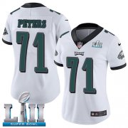 Wholesale Cheap Nike Eagles #71 Jason Peters White Super Bowl LII Women's Stitched NFL Vapor Untouchable Limited Jersey