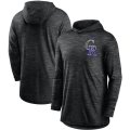 Wholesale Cheap Colorado Rockies Nike Split Logo Performance Long Sleeve Hoodie Top Black