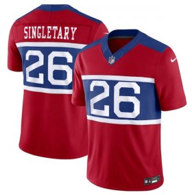 Wholesale Cheap Men\'s New York Giants #26 Devin Singletary Century Red Alternate Vapor F.U.S.E. Limited Football Stitched Jersey