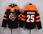 Wholesale Cheap Nike Bengals #25 Giovani Bernard Black Player Pullover NFL Hoodie