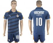 Wholesale Cheap Guadalajara #10 Lopez Away Soccer Club Jersey