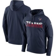 Wholesale Cheap Men's Houston Texans Nike Navy Sideline Circuit Pullover Performance Hoodie