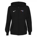 Wholesale Cheap Women's New England Patriots Stadium Rally Full Zip Hoodie Black