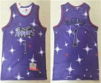 Wholesale Cheap Men's Toronto Raptors #1 Tracy McGrady Starry Purple Hardwood Classics Soul Swingman Throwback Jersey