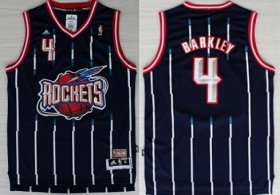 Wholesale Cheap Houston Rockets #4 Charles Barkley ABA Hardwood Classic Swingman Navy Blue Jersey