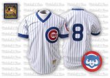 Wholesale Cheap Mitchell and Ness 1987 Cubs #8 Andre Dawson Stitched White Blue Strip Throwback MLB Jersey