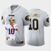 Cheap San Francisco 49ers #10 Jimmy Garoppolo Nike Team Hero 1 Vapor Limited NFL 100 Jersey White Golden