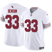 Cheap Men's Arizona Cardinals #33 Trey Benson White 2024 F.U.S.E. Vapor Untouchable Limited Football Stitched Jersey