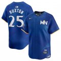 Cheap Men's Minnesota Twins #25 Byron Buxton Royal 2024 City Connect Limited Stitched Baseball Jersey