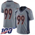 Wholesale Cheap Nike Broncos #99 Jurrell Casey Gray Youth Stitched NFL Limited Inverted Legend 100th Season Jersey