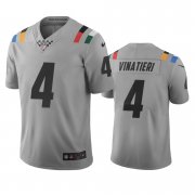 Wholesale Cheap Indianapolis Colts #4 Adam Vinatieri Gray Vapor Limited City Edition NFL Jersey