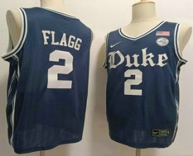 Cheap Men\'s Duke Blue Devils #2 Cooper Flagg Navy College Basketball Jersey