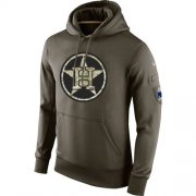 Wholesale Cheap Men's Houston Astros Nike Olive Salute To Service KO Performance Hoodie