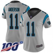 Wholesale Cheap Nike Panthers #11 Robby Anderson Silver Women's Stitched NFL Limited Inverted Legend 100th Season Jersey