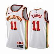 Wholesale Cheap Men's Atlanta Hawks #11 Trae Young 2022-23 White Association Edition Stitched Jersey