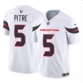 Cheap Men's Houston Texans #5 Jalen Pitre White 2024 Vapor F.U.S.E. Limited Football Stitched Jersey