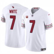 Cheap Men's Arizona Cardinals #7 Kyzir White White 2024 F.U.S.E. With 2-Star C Patch Vapor Untouchable Limited Football Stitched Jersey