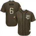 Wholesale Cheap Twins #6 Tony Oliva Green Salute to Service Stitched MLB Jersey