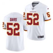 Wholesale Cheap Men's Washington Football Team #52 Jamin Davis White Vapor Untouchable Limited Stitched Jersey