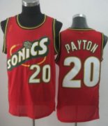 Wholesale Cheap Seattle Supersonics #20 Gary Payton 1995-96 Red Swingman Jersey