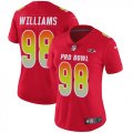 Wholesale Cheap Nike Ravens #98 Brandon Williams Red Women's Stitched NFL Limited AFC 2019 Pro Bowl Jersey