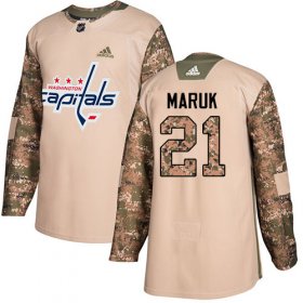 Wholesale Cheap Adidas Capitals #21 Dennis Maruk Camo Authentic 2017 Veterans Day Stitched NHL Jersey