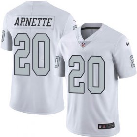 Wholesale Cheap Nike Raiders #20 Damon Arnette White Youth Stitched NFL Limited Rush Jersey